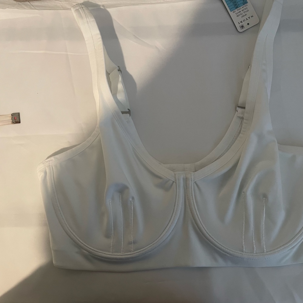 Natori White Sport Bra